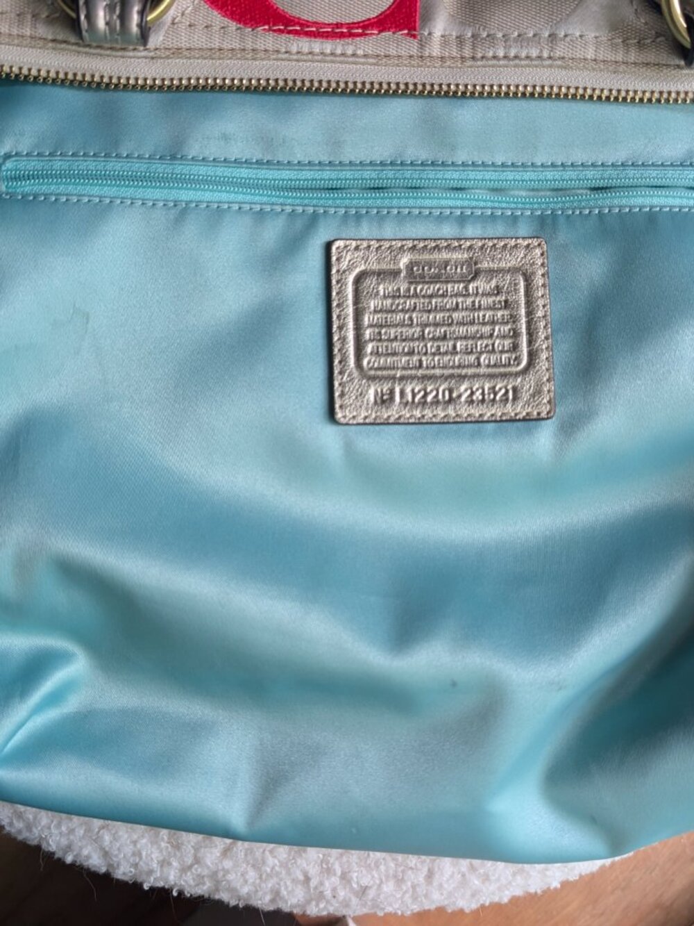Vintage Coach Poppy Canvas Bag 23521 - Picture 8 of 10